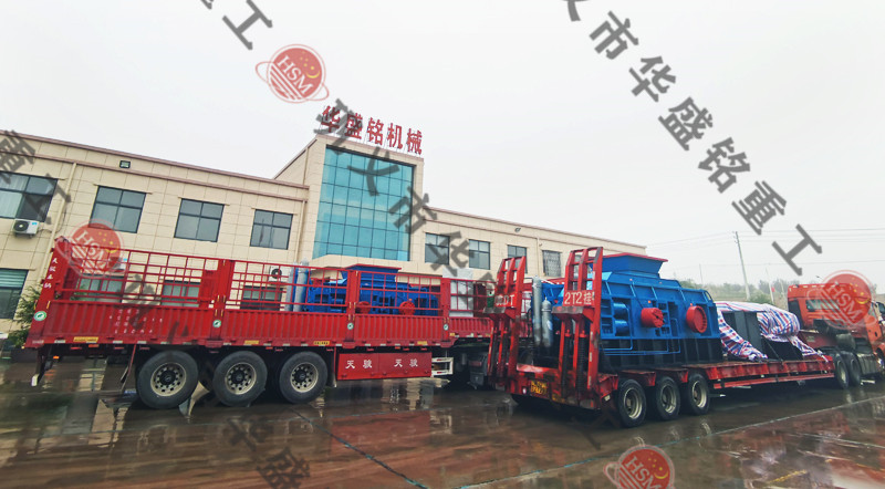 巖石破碎機(jī)發(fā)貨現(xiàn)場(chǎng)